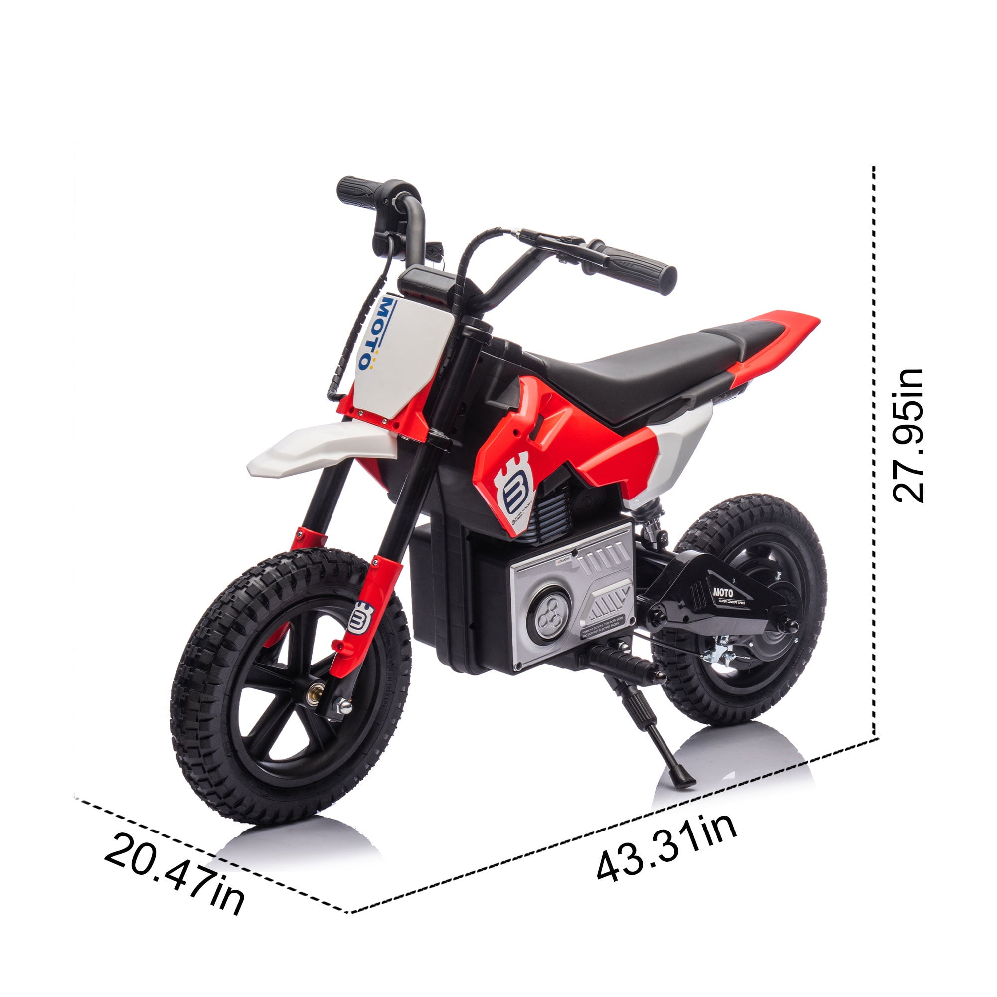 24V Electric Dirt Bike for Kids 5-12, SHINPT Ride On Toys for Kids 5-12, Toddler Motorcycle with 200W Motor, Speeds 3.11-9.32MPH, Electric Toy Motorcycle with Rear Shock Absorber, LED Lamp, Music
