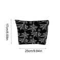 thumbnail image 2 of Halloween Zipper Cosmetic Bag, Multi Patterns Spooky Makeup Pouch, Reusable Canvas Travel Storage Bag for Toiletries, Accessories, Vanity Organizer, 2 of 7