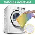 thumbnail image 6 of Rainbow Tie Dye Wave Pattern Square Tablecloth,Waterproof Square Table Cover,Wipeable Spillproof Washable Table Cover for Home Kitchen Party Decor 52"x52"(132x132cm), 6 of 6