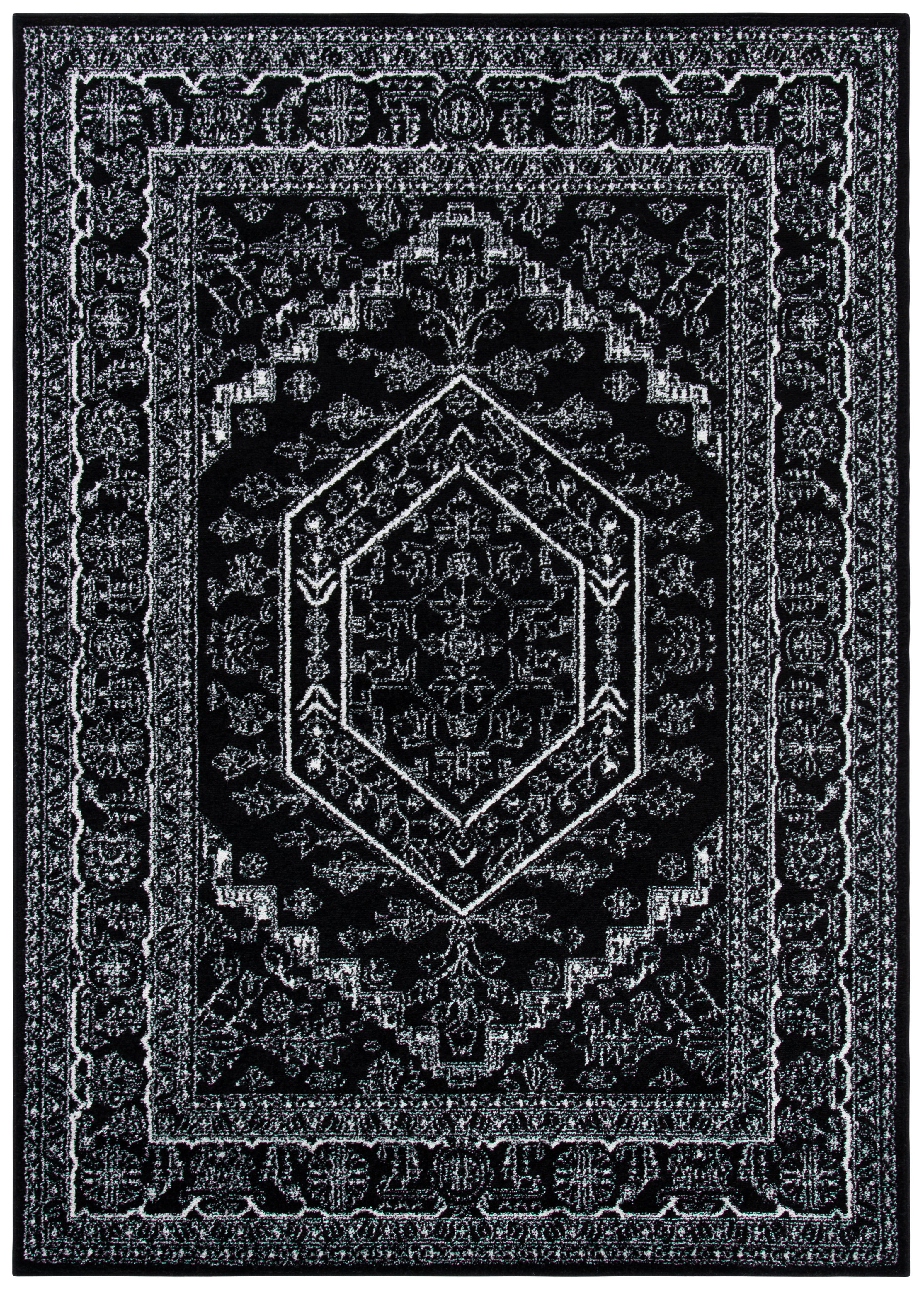 Safavieh Adirondack Xavier Oriental Area Rug, Black/Ivory, 6' x 9'