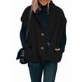 thumbnail image 2 of Women'S Plush Fleece Vest Casual Oversized Warm Button Down Vest Jacket with Pockets, 2 of 8