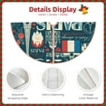 thumbnail image 5 of Bingfone Christmas Tree Skirt Mat Christmas Decoration Interior 30"-France And Paris, 5 of 8
