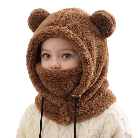 Kids Winter Hat And Scarf Lined Ear Cold Weather For Boys Girls Outdoor Activities