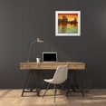 thumbnail image 3 of Thomas, Neil 15x15 White Modern Wood Framed Museum Art Print Titled - River Sunset I, 3 of 4