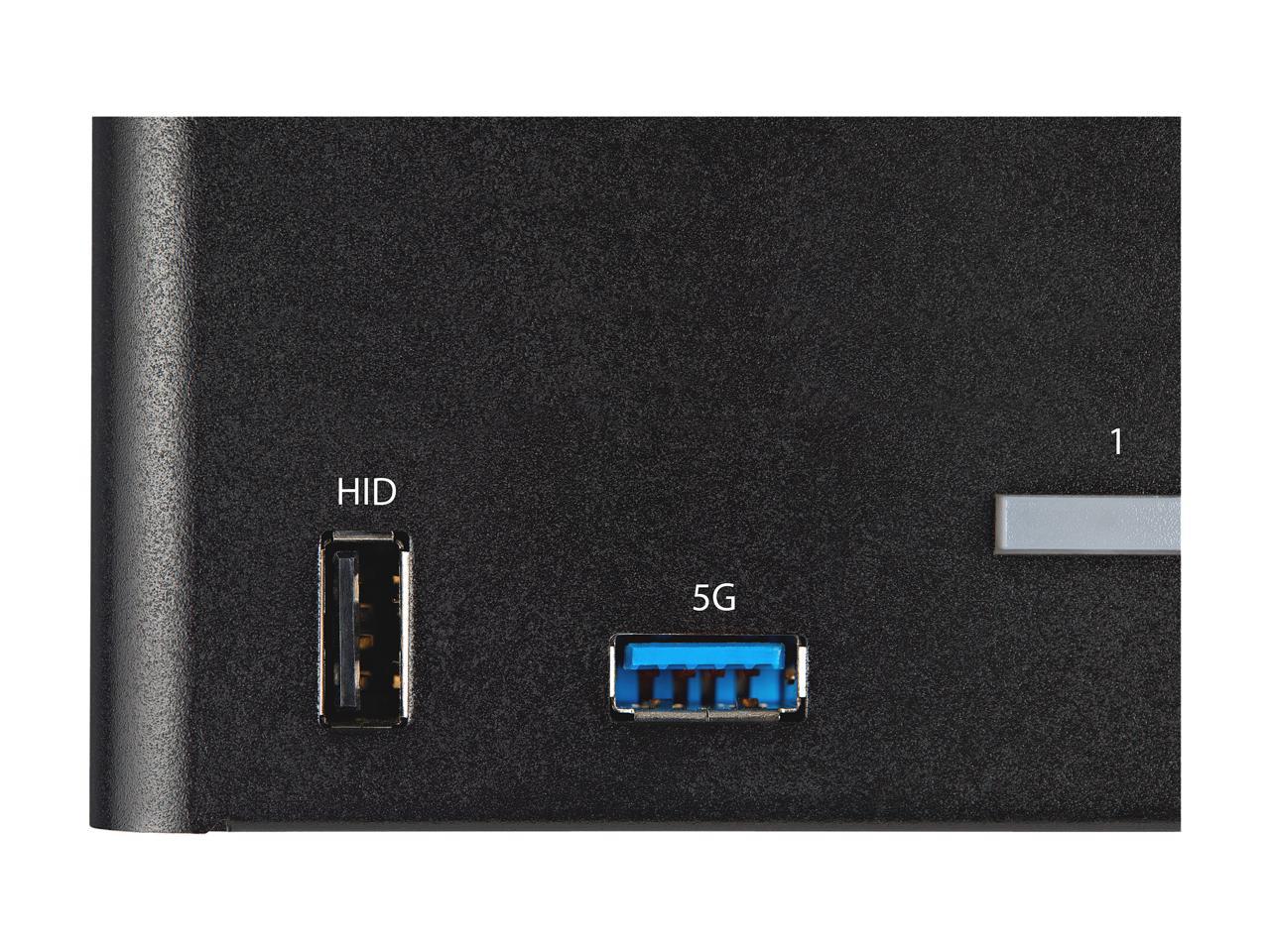 StarTech.com 2 Port Quad Monitor DisplayPort KVM Switch 4K 60Hz UHD HDR, DP 1.2 KVM Switch, 2 Port USB 3.0 Hub, 4x USB HID, Audio, Hotkey