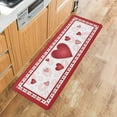 thumbnail image 3 of Kitchen Rug Red Gradient Love Sweet Valentine''s Day,Non Slip Bath Rugs Water Absorption Floor Doormat Lip Print Back,Washable Area Runner for Laundry Bathroom Living Room, 3 of 6