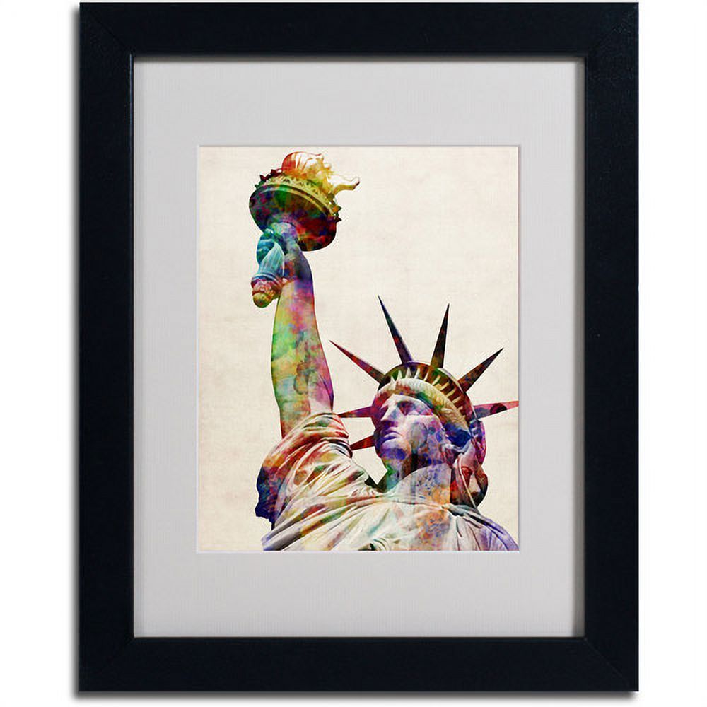 Trademark Art 'Statue of Liberty' Matted Framed Art by Michael Tompsett