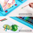 thumbnail image 6 of Art Supplies, Art Kits Arts and Crafts for Kids Age 4-6 6-8 8-12 with Trifold Easel,Includes Oil Pastels,Crayons,Colored Pencils,Drawing Set for 3-12 Year Olds Girls Boys (Blue,208 Pcs), 6 of 8