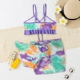 thumbnail image 2 of Uccdo 12M-7T Girls Swimsuits, Big Girls Floral Bikinis Bathing Suit, 3 Pieces, Size 1-7 Years, 2 of 8