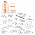 thumbnail image 3 of Metal Puzzle Untie Ring Buckle Iron Link Unlock Interlock Game Sets of 20, 3 of 4