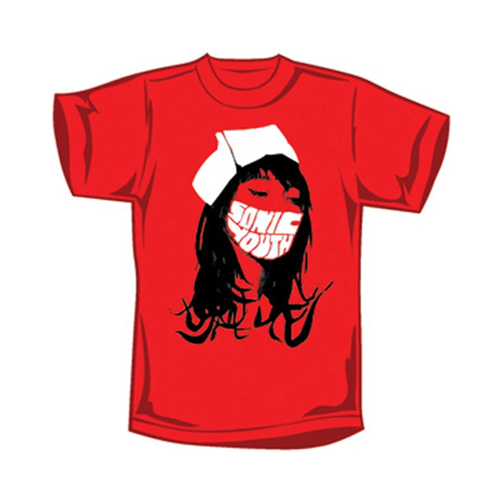 Sonic Youth Men's Red Nurse T-Shirt Red