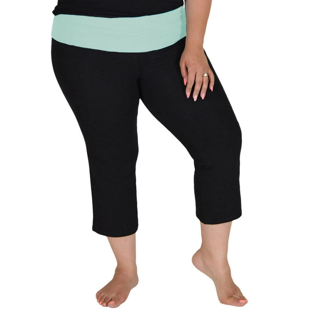 Women's, Girl's and Plus Size Capri Yoga Pants | Cotton Spandex | XS ...