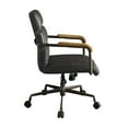 thumbnail image 3 of Bowery Hill Transitional Leather Swivel Office Chair in Antique Ebony Black, 3 of 4