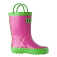 thumbnail image 2 of Oakiwear Kids Rain Boots For Boys Girls Toddlers Children, Pink & Green, 2 of 3