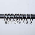 thumbnail image 3 of Uxcell 1.3'' Curtain Rings with Eyelet for Curtain Rod Metal Silver Tone Pack of 20, 3 of 7