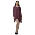 thumbnail image 2 of Moomaya Robes Décontractées Femmes Rayonne Robe Mini à Manches Longues pour Femmes, 2 of 4