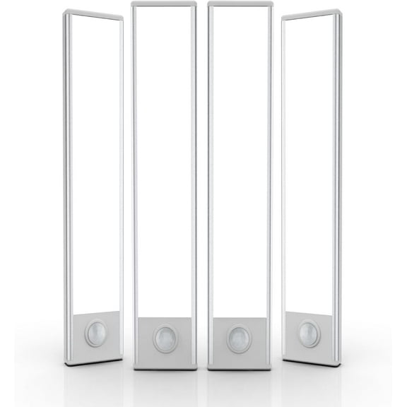 Under Cabinet Lights, 4 Pack Motion Sensor Light Indoor, Wireless USB Rechargeable Magnetic Closet Lights, 32 LED Under Counter Lights for Kitchen,