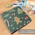 thumbnail image 4 of FORMRS 3 Ring Photo Album 4"x6" Self Adhesive Large Capacity PU Leather Cover, Christmas Gingerbread, 4 of 8