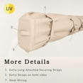 thumbnail image 6 of AECOJOY Protective Awning Cover, All-Weather Retractable Cover Storage Bag for 10' Wide Awnings for Patio, Waterproof Polyester Fabric in Beige, 6 of 7