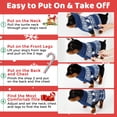 thumbnail image 4 of Jersey para perro AURUZA Christmas Turtleneck Azul S, 4 of 7