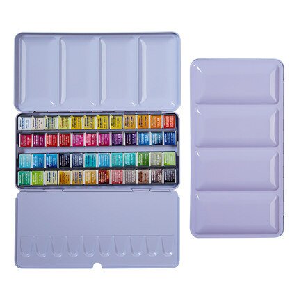 Superior Artist 12/24/36/48Colors Solid Watercolor Paints Set Tin box Professional Water Color for Drawing Aquarell Art Supplies He Qiyong unisex