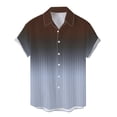 thumbnail image 5 of SHIXIAOO Chemise Décontractée de Printemps pour Hommes à Col Rabattu Imprimé Complet Manches Courtes de Plage Chemise de Vacances Extérieure T-Shirt Surdimensionné pour Hommes Chemises de Travail Décontractées pour Hommes, 5 of 5
