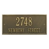 Personalized Whitehall Product Hartford 2-Line Wall Plaque in Brass