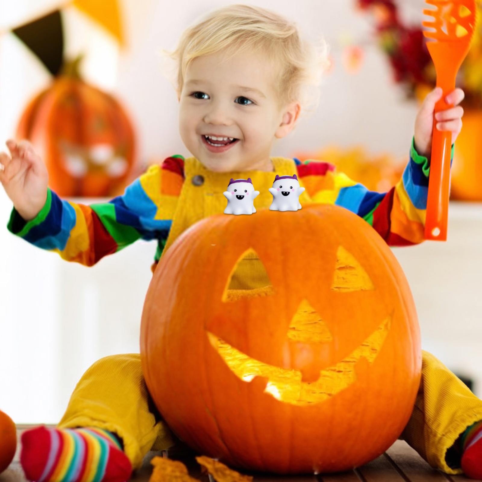 おくらいりHALLOWEEN2024 Halloween LED Light-up Statue, 1 ct.
