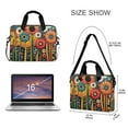 thumbnail image 3 of FORMRS 16" Laptop Bag Carrying Sleeve Case with Handle Travel Shoulder Briefcase, Red Colorful Flowers with Dots, 3 of 8