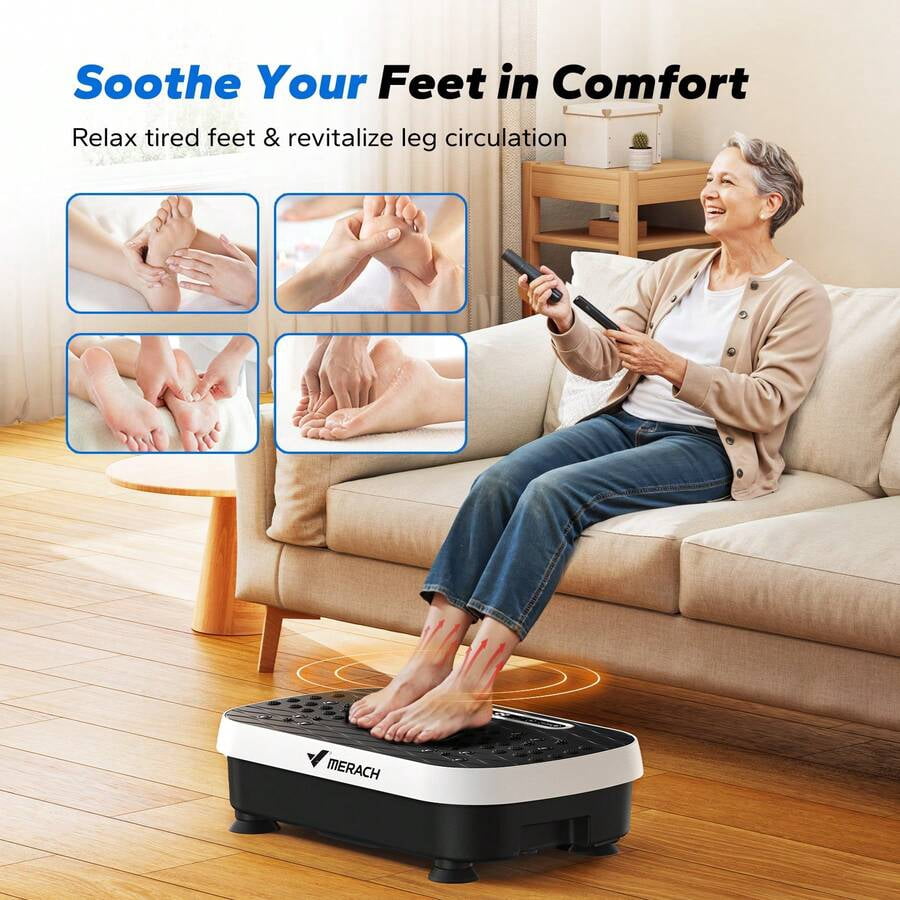 Vibration Plate Exercise Machine For Weight Loss, Dual Massage, 99 Adjustable Speeds, Full Whole Body Workout Vibration Platform, Waver Vibration Plate For Home Fitness