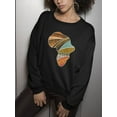 thumbnail image 3 of African Map Traditional Pattern Sweatshirt Women -Image by Shutterstock, Female 3X-Large, 3 of 4
