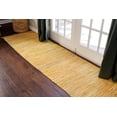 thumbnail image 5 of Unique Loom Chindi Cotton Collection Area Rug - Striped (2' 2" x 6' 7" Runner Yellow/Beige), 5 of 8
