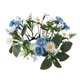 thumbnail image 4 of Coronas de anillo de vela de margarita, anillo de vela de pilar, arreglo floral, anillo de guirnalda de vela de 8.66 pulgadas para fiesta, hogar, y azul Soledad Vela Anillos Coronas, 4 of 7