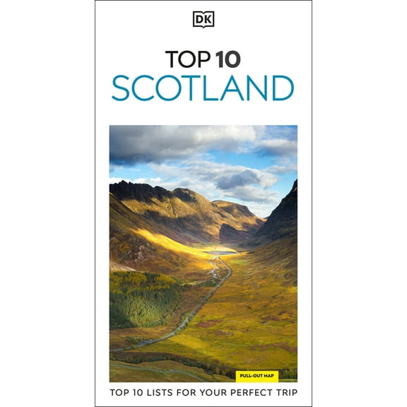 Pocket Travel Guide DK Top 10 Scotland: Top 10 Lists for Your Perfect Trip, Plus an All-Weather Folded Map, (Paperback)