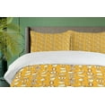 thumbnail image 4 of Ambesonne Food Duvet Cover Sets, Fruits and Vegetables Pattern, 2-Queen, Pale Orange Pale Yellow, 4 of 7