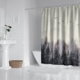 thumbnail image 3 of Alien Meow Mountain Trees Polyester Shower Curtain, 72" x 84" Waterproof, 3 of 4