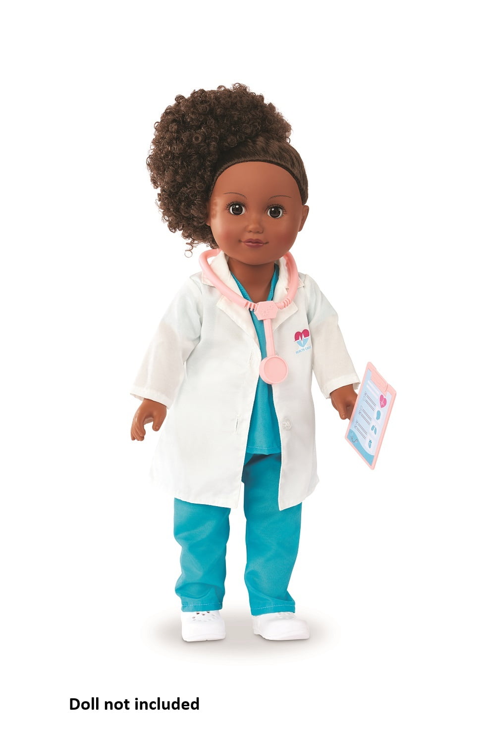 My Life As Doctor Fashion Set for 18-inch Doll, 7 Pieces Included; Blue and White Color