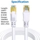 thumbnail image 5 of Cable Ethernet QIFGUO Cat 8 de 100 pies, 40 Gbps, 2000 Mhz, RJ45, blanco, 5 of 9