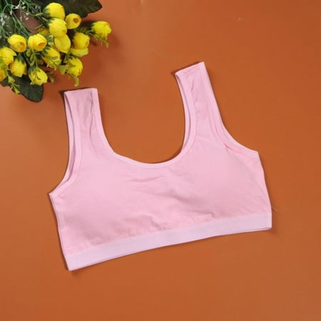 

Lightweight Training Bra for Teen Girls Summer Thin Girls Sport Bras Soft Cami Bralette Vest for Yoga Sport Running Home Sleep
