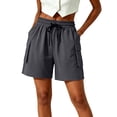 thumbnail image 2 of ByworldtasicNo Boundaries Women's Hiking Shorts Lightweight Cargo Shorts for Outdoor Athletic Travel with Pockets, 2 of 6