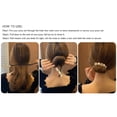 thumbnail image 7 of Elegant Women's Hair Bun Maker with Pearl and Floral Charm Rotating Hairpin for Effortless Updos and Reusable Styling Accessories, 7 of 7