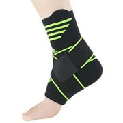 Coofit Ankle Sprain Support Breathable Adjustable Ankle Brace Ankle Compression Sleeve for Women Men