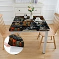 thumbnail image 2 of Awypu Cute Cat Square Tablecloth for Picnic Dining Kitchen Farmhouse 100% Polyester Fiber Mother's Day 46*46, 2 of 8