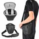 thumbnail image 4 of EIRMAI Bolso triangular de un solo hombro con absorción de impactos, resistente al agua, negro, para cámara DSLR (SS02 S), 4 of 8