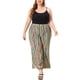 thumbnail image 1 of Pantalón De Salón De PierAncPaMujer, TalGrande, Estilo Boho Palazzo Verde 2X, 1 of 6