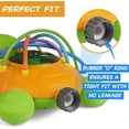 thumbnail image 4 of Aspersor de agua para exteriores para niños y bebés - Juguete rociador giratorio con forma de tortuga con tubos flexibles - Diversión para salpicar en los días de verano - Rociadores, 4 of 5