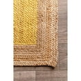 thumbnail image 3 of KH Handloom Handmade Hand Braided Natural Yellow Jute Area Rug For Living Room, Cotton Floor Mat, Cotton Centre Table Carpet, Home Decore Rug, 3 of 5