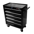 thumbnail image 5 of 5-Drawer Rolling Tool Chest on Wheels, 24-inch Tool Storage Cabinet with Locking System for Garage Workshop Warehouse Repair Shop, Black, 5 of 6