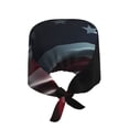 thumbnail image 2 of Vsdgher American Flag Waving Print Men Women Adjustable Cap Working Hat Tie Back Cap, Work Cap, 2 of 7