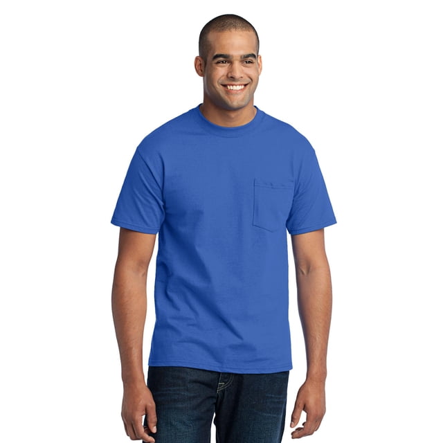 Port & Company Men's Core Blend Pocket T-Shirt PC55P